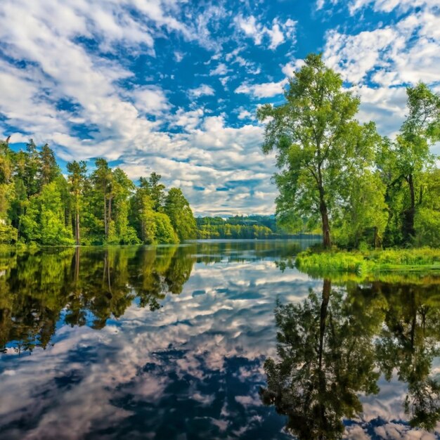 Panorama jeziora Genewskiego