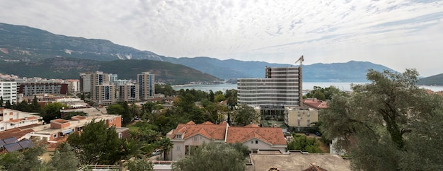 Panorama Miasta Budva W Czarnogórze