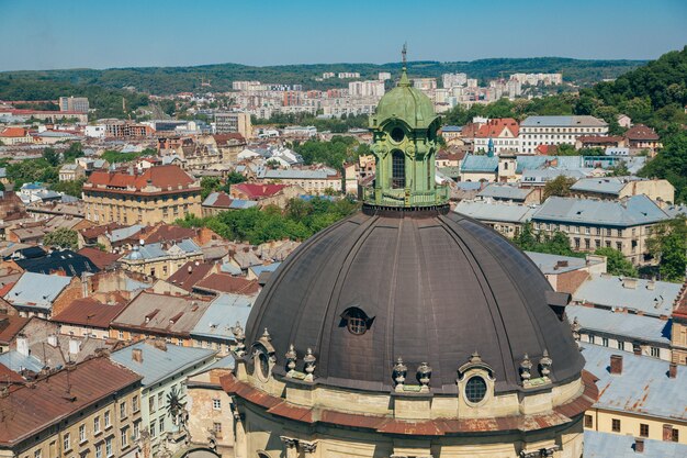 Zdjęcie panorama miasta lwowa