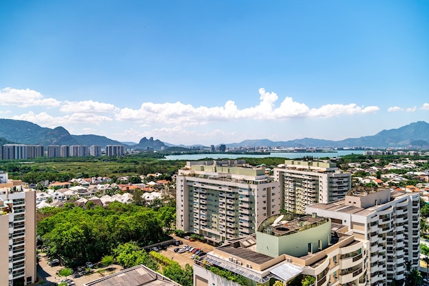 Panorama miasta Rio de Janeiro z lotu ptaka