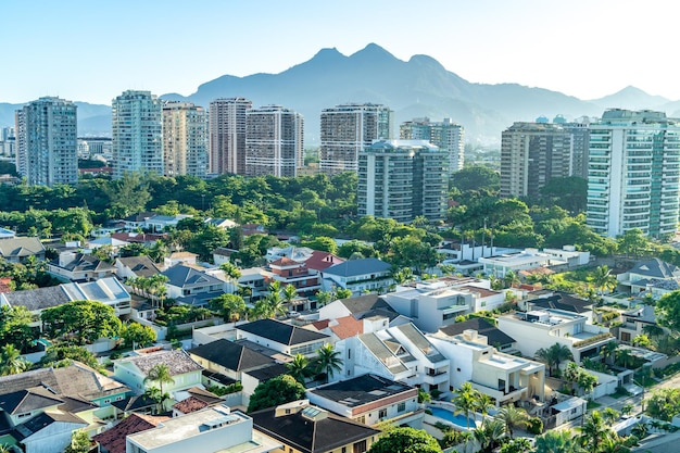 Panorama miasta Rio de Janeiro z lotu ptaka