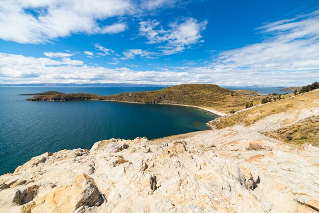 Panorama Na Wyspie Słońca, Jezioro Titicaca, Boliwia