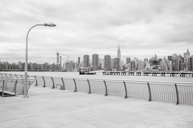 Panorama Panoramę Manhattanu Z Empire State Building