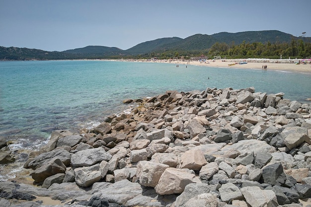 Panorama plaży Cala Sinzias?