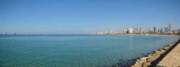 Panorama promenady w Tel Awiwie