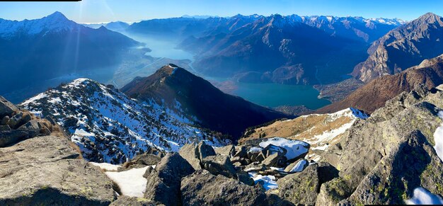 Zdjęcie panorama valtellinavalchiavenna e lago di come