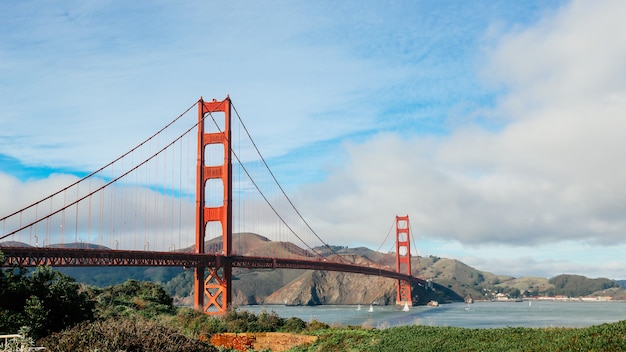 Panorama Widok Golden Gate Bridge, San Fransisco, Kalifornia, Usa