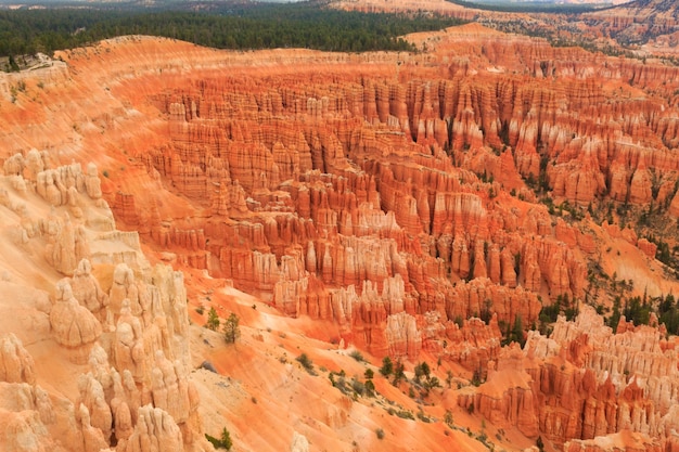 Panorama z Parku Narodowego Bryce Canyon, USA. Hoodoo, formacje geologiczne. Piękna sceneria