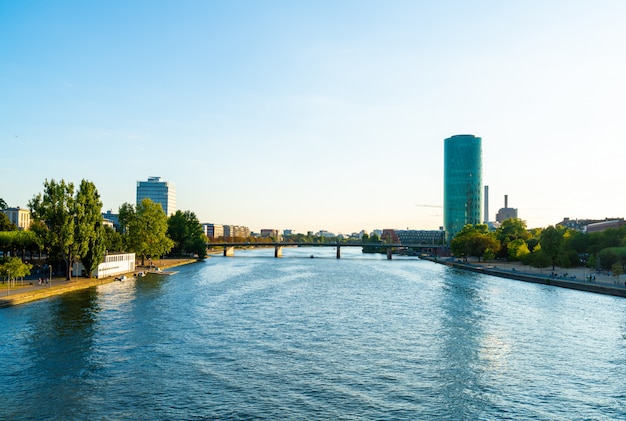 Panoramę Frankfurtu Nad Menem