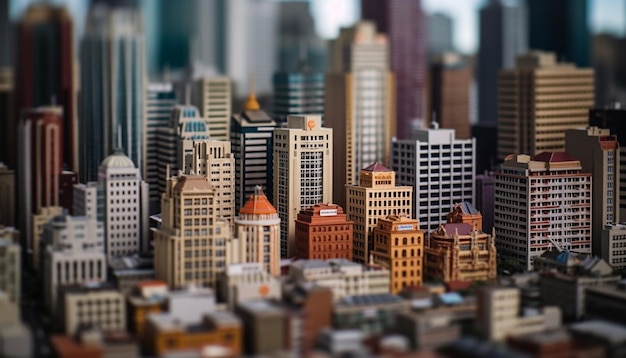panoramę miasta generatywna sztuczna inteligencja miasta
