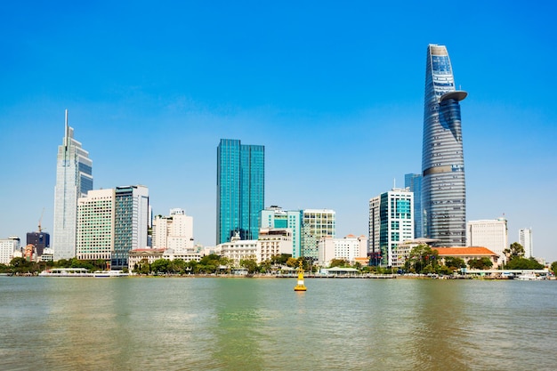 Zdjęcie panoramę miasta ho chi minh