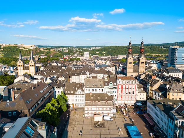 Panoramę Miasta Koblencja W Niemczech