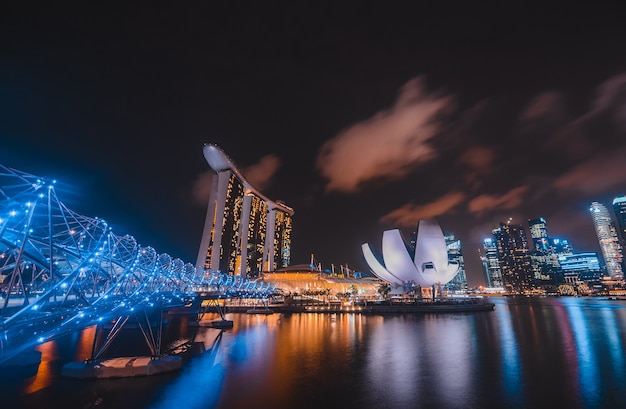 Panoramę Miasta Singapur