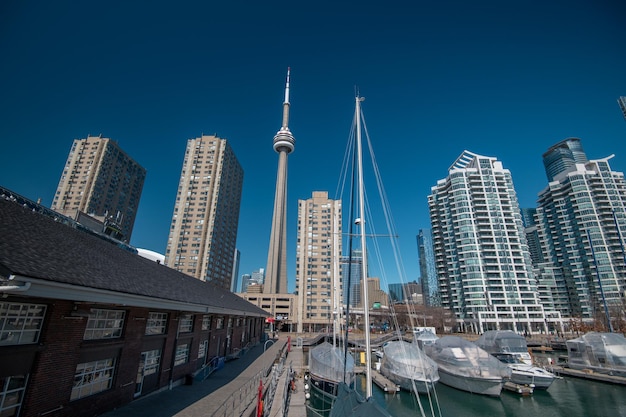 Panoramę miasta Toronto w Ontario, Kanada