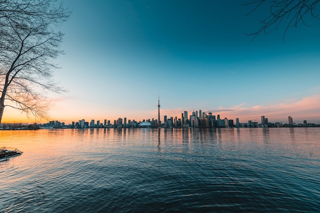 Panoramę miasta Toronto w Ontario, Kanada