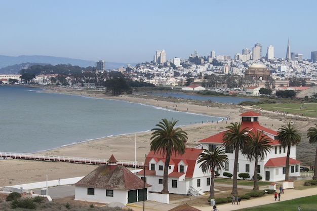 Panoramę San francisco z chrissy field