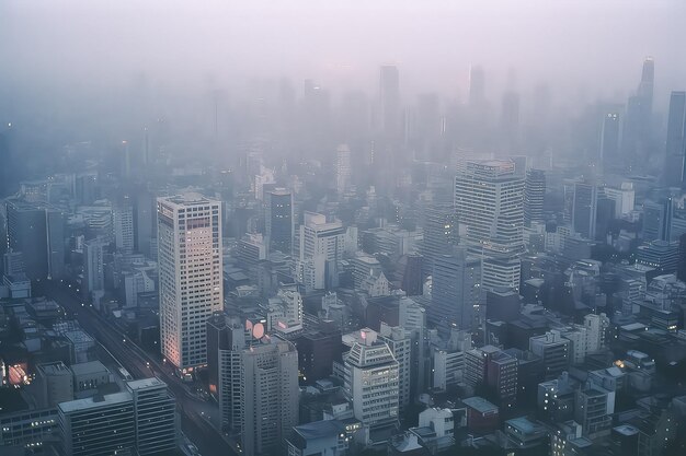 Panoramę Tokio, pejzaż z lotu ptaka, panorama drapaczy chmur