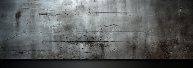 Zdjęcie panoramiczna tekstura metalowa, stal, srebrne tło, obraz generowany przez sztuczną inteligencję