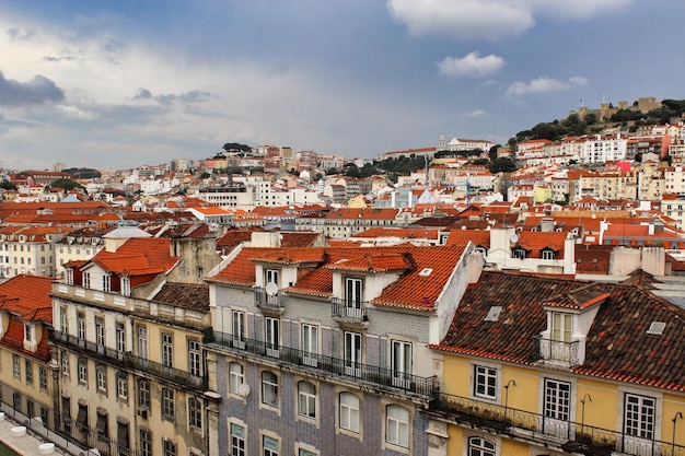 Panoramiczne widoki Lizbony Portugalia