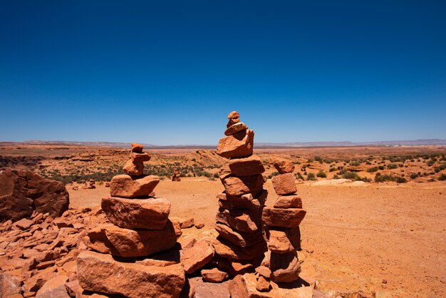 Panoramiczny krajobraz kanionu Red rock Park Narodowy Kanionu Widok na pustynną górę Słynne amerykańskie miejsce do wędrówek