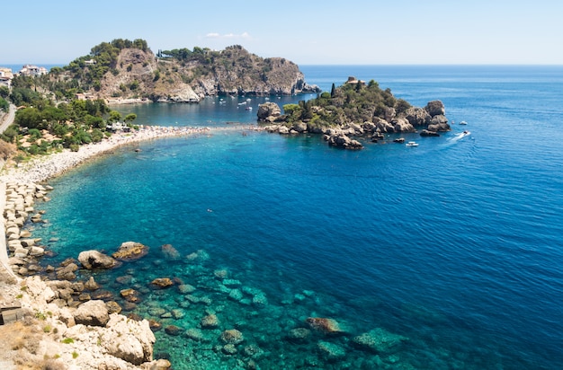 Panoramiczny Widok Isola Bella, Taormina