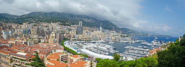 Zdjęcie panoramiczny widok monte carlo