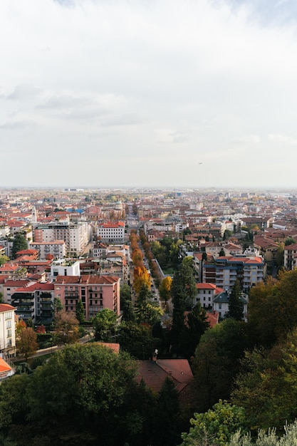 Zdjęcie panoramiczny widok na miasto włochy