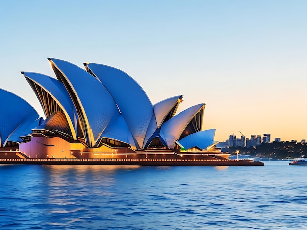 Panoramiczny widok Sydney Opera House