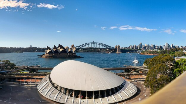 Panoramiczny widok Sydney Opera Houses