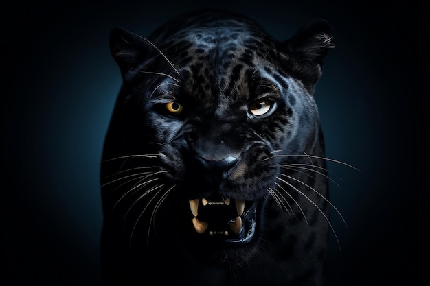 Panther Front View Generative AI