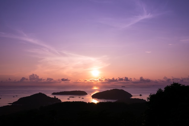 Zdjęcie panwa viewpoint morning sunrise