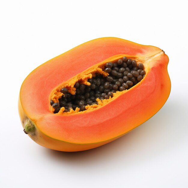 Zdjęcie papaya na białym tle