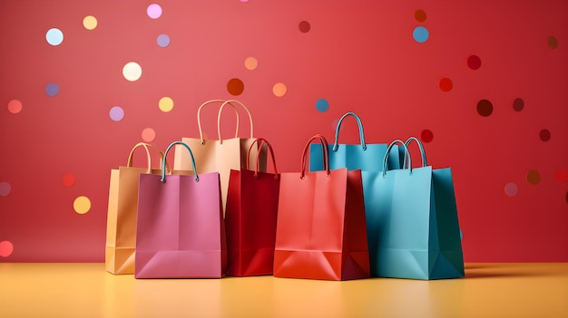 Papierowe torby na prezenty lub zakupy