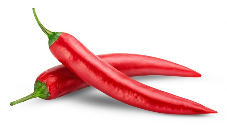 Zdjęcie papryka chili na białym tle