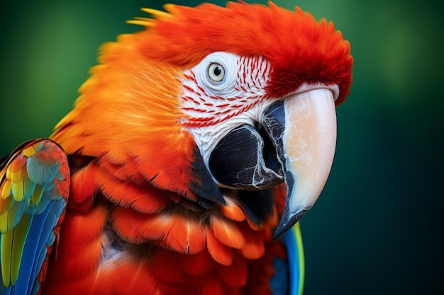 papuga z dziobem, na którym jest napisane papugi