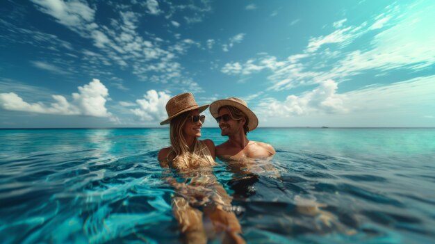 Para na wakacjach na morzu luksusowe podróże