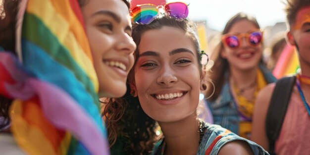 Parada LGBT z flagami Generatywna sztuczna inteligencja