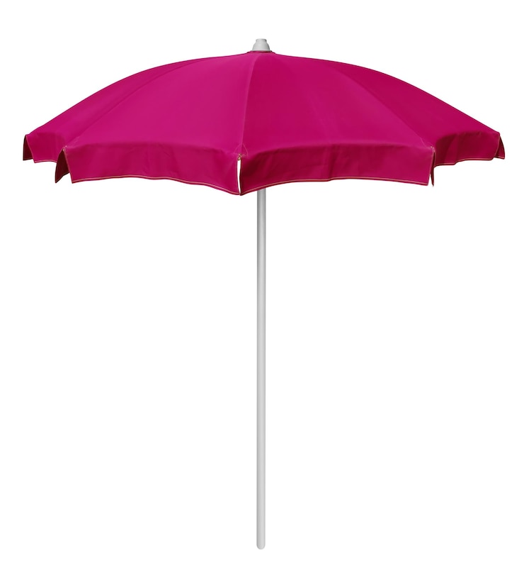 Zdjęcie parasol plażowy w kolorze różowym