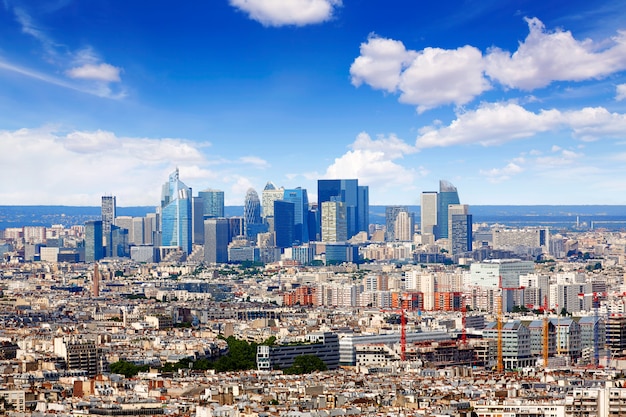 Paris Skyline Anteny Z Montmartre