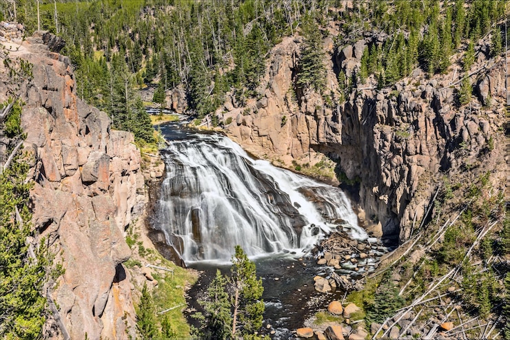 Zdjęcie park narodowy kepler cascades yellowstone