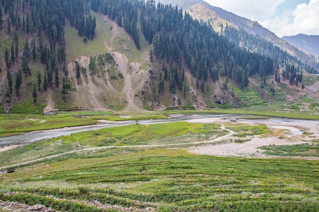 Park Narodowy Naran Jhalkand Piękny Krajobraz Góry Widok