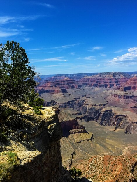 Zdjęcie park narodowy wielkiego kanionu widziany z pustynnego widoku usa arizona