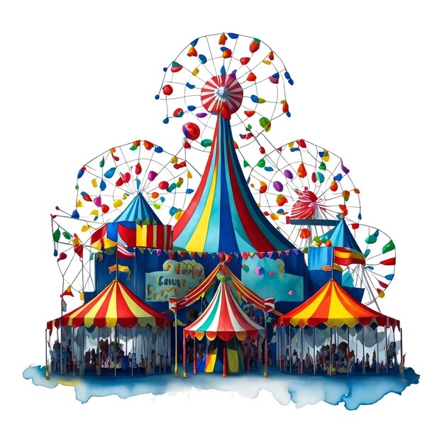 Park rozrywki festiwal na świeżym powietrzu namiot Curcus Ferris Wheel namioty Canopy fast food i napoje Odwiedzający