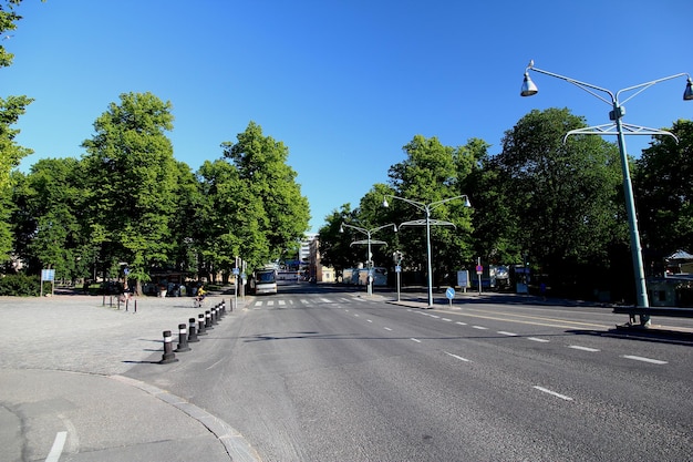 Park w Turku w Finlandii