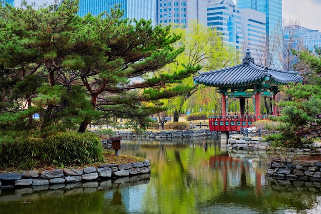 Zdjęcie park yeouido w seulu w korei