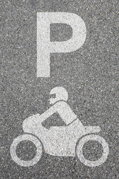 Parking znak motocykl motocykl park motor rower ruch drogowy