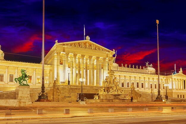 Parlament Austrii, w centrum Wiednia. Austria.