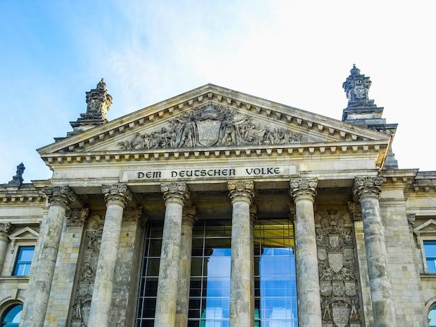 Parlament HDR Reichstagu w Berlinie