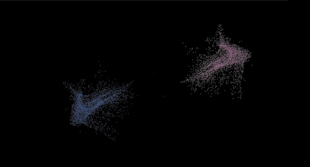 Particle Sparks Kropki Tła I Galaktyka Typu Bg