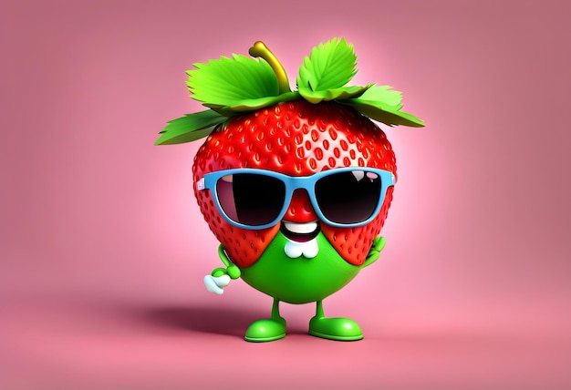 Zdjęcie pary postacie z kreskówek strawberry